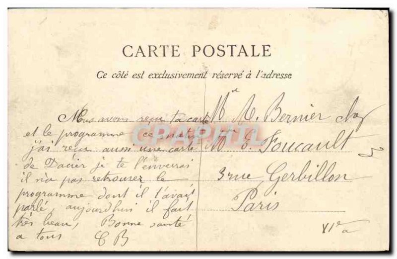 Old Postcard Caen General view Basin