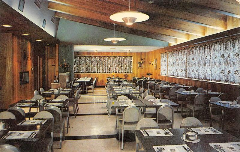Sioux Falls South Dakota 1960s Postcard Town 'N Country Cafe Interior