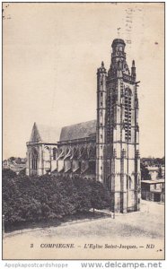 France Compiegny L'Eglise Saint-Jacques 1937
