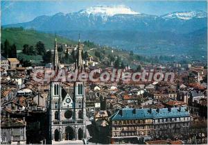 Postcard Modern Chartreuse Voiron (Isere) The Church Bruno the city and the M...