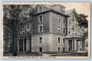 1924 Westerville Ohio Vintage Postcard Cochran Hall Otterbein College Building