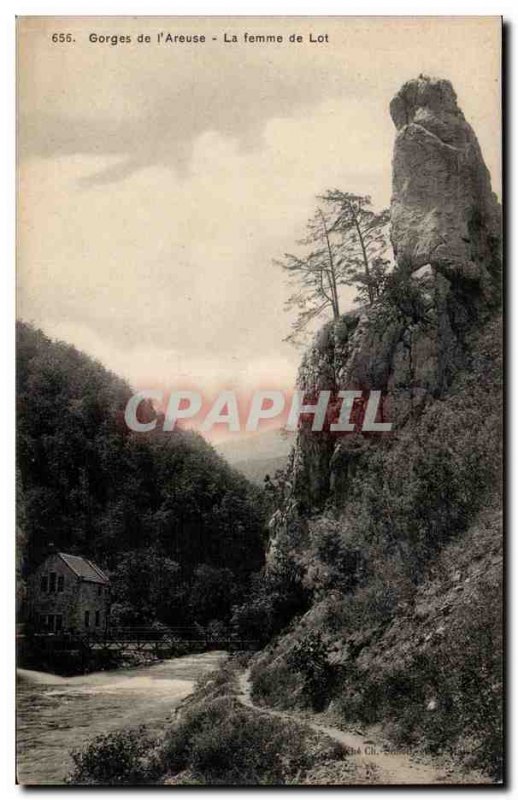 Gorges of & # 39Areuse - The Pack of Women - Old Postcard