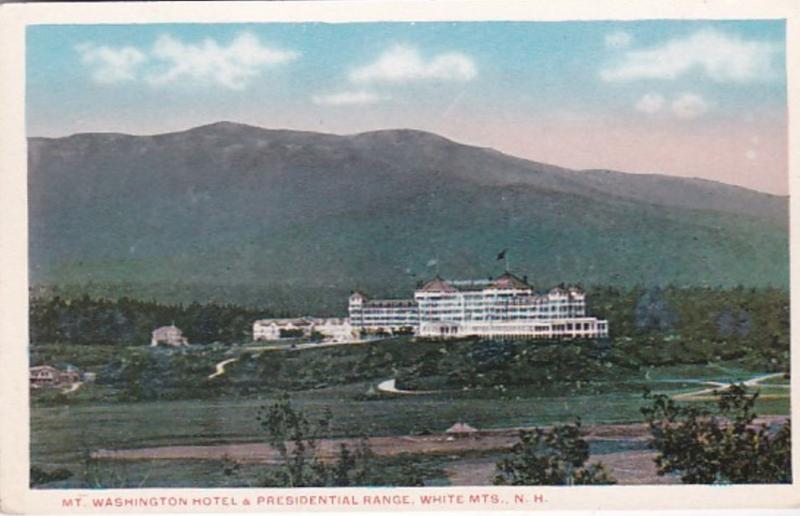 New Hampshire White Mountains Mt Washington Hotel and Presidential Range