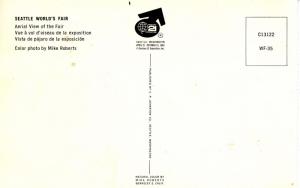 WA - Seattle World's Fair, 1962. Aerial View