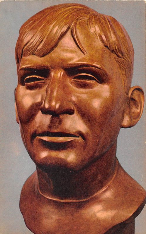 Canton Ohio 1960s Postcard Pro Football HOF John Blood Mcnally Bust