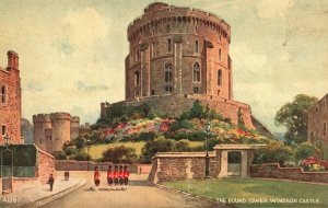 Vintage Postcard 1958 Round Tower Windsor Castle Residence Windsor Berkshire