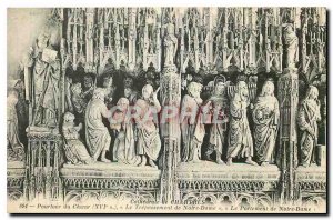 CARTE Postale Old Cathedral of Chartres The Circumference Trepassement Choir ...