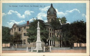 La Grange Georgia GA Court House Vintage Postcard