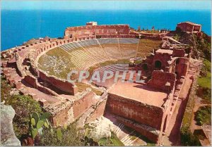 Postcard Modern Greek Theater Taormina Parterre