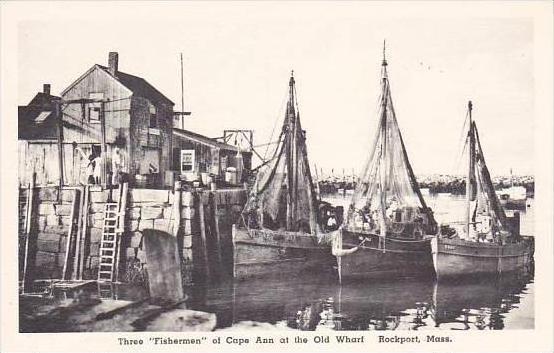 Massachusetts Rockport Three Fishermen Of Cape Ann Albertype