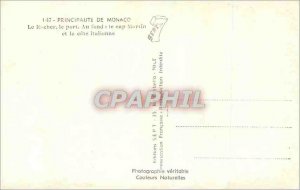 Modern Postcard Principality of Monaco The Rock Harbor Deep Cap Martin and th...