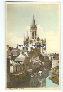 tq0658 - Cornwall - East View of Truro Cathedral, from the River - Postcard
