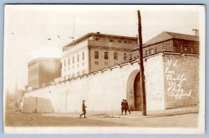 RPPC 1920-30's BALTIMORE MD PENITENTIARY PRISON JAIL CLIFFORD PHOTO POSTCARD