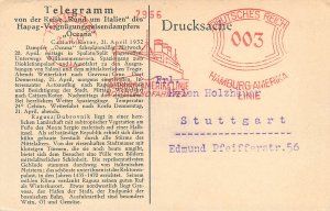 Mediteranean cruises Oceana steamer trip telegramm 1932 Ragusa Croatia