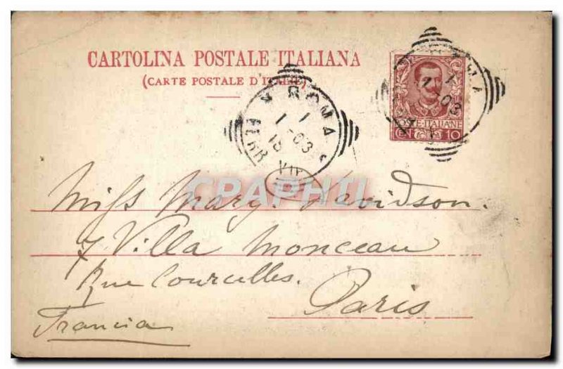 Old Postcard Roma Salone della Biblioteca Vaticana Library