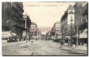 Old Postcard Marseille The Cannebiere