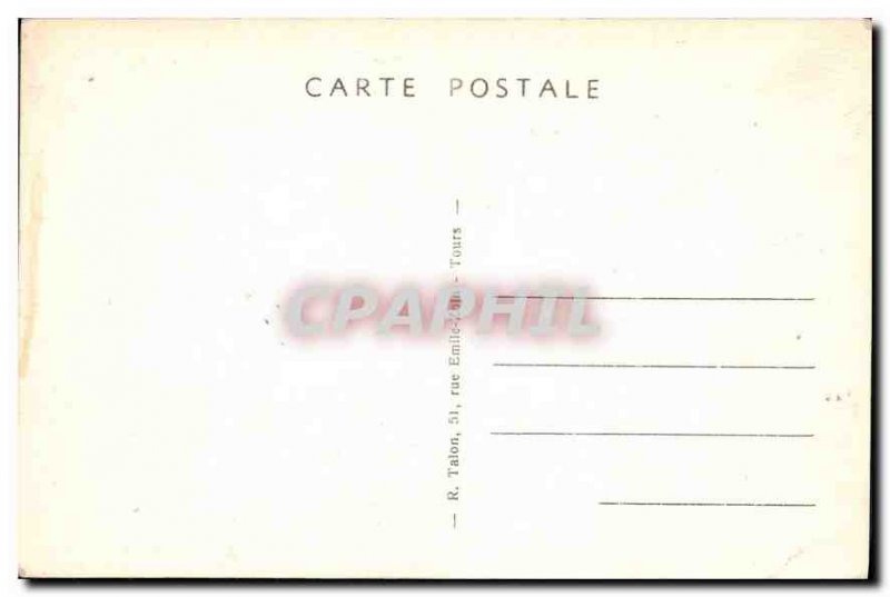 Old Postcard Loches Panoramic view