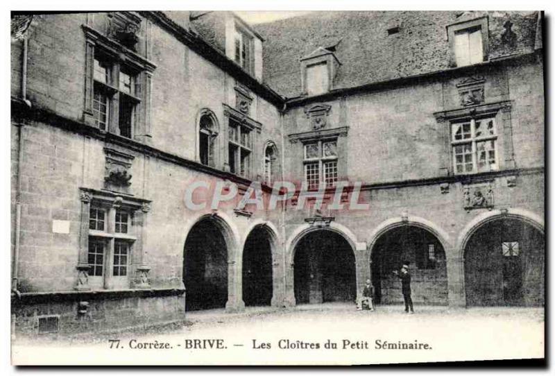 Old Postcard Brive The Cloisters Petit Seminaire