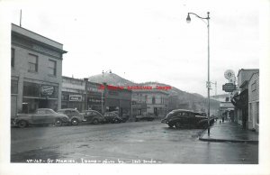 ID, Saint Maries, Idaho, RPPC, Street Scene,40s Cars,Leo's Studio Photo No 47167