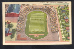 DES MOINES IOWA DRAKE UNIVERSITY FOOTBALL STADIUM VINTAGE POSTCARD