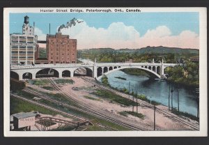 Canada Ontario PETERBOROUGH Hunter Street Bridge Quaker Valentine-Black ~ WB