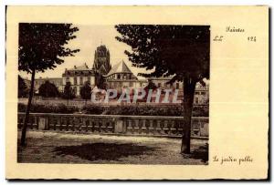 Old Postcard The public garden Saintes