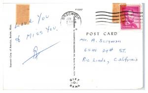 1959 Greetings from Nantasket Beach, MA Postcard