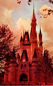 Florida Orlando Walt Disney World Cinderella Castle At Twilight