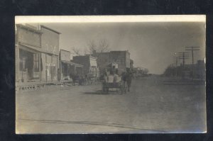 RPPC REPUBLICAN CITY ILLINOIS DOWNTOWN STREET SCENE REAL PHOTO POSTCARD