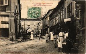 CPA Stenay-L'Hótel de Ville et la Rue Porte de Bourgogne (232500)