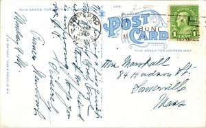 Postcard Maine Portland Eastland Hotel Old Cars Tichnor LINEN 1936 V180