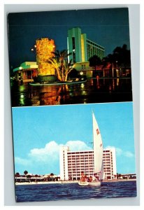 Vintage 1960's Advertising Postcard Stan Musial & Biggie's Hilton Clearwater FL