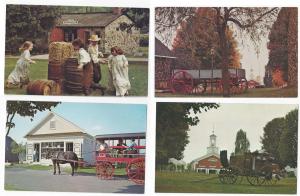 Monroe NY Postcard Smith's Clove Children Wagons 4 Cards 