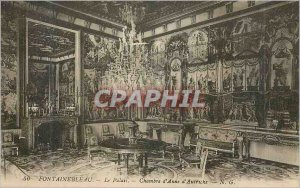 Old Postcard The Fontainebleau Palace Anne Chamber of Austria