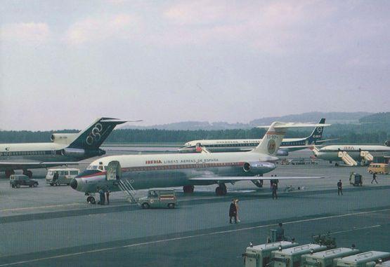 Iberia DC9 EC-BQV Plane at Zurich Airport Limited Edition 300 Postcard