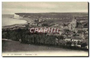 Old Postcard Panorama Treport