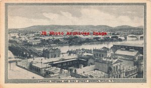 Australia, Brisbane, Victoria & Crey Street Bridges, City Scene