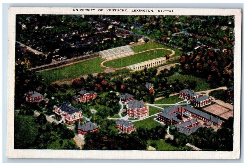 Louisville Kentucky KY Postcard University Of Kentucky Aerial View 1949 Vintage