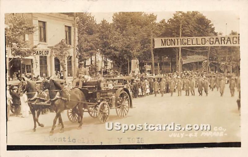 Monticello Fire Co Monticello NY writing on back