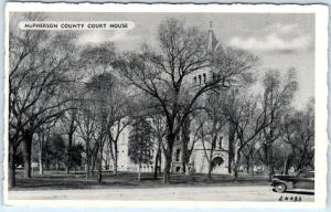 McPHERSON, Kansas  KS   McPHERSON COUNTY COURT HOUSE   1942   Postcard