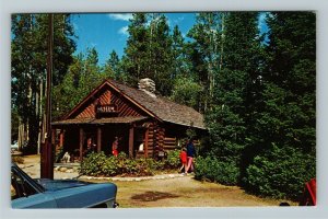 Grand Teton WY-Wyoming, Grand Teton Natl Park, Jenny Lake Museum Chrome Postcard 