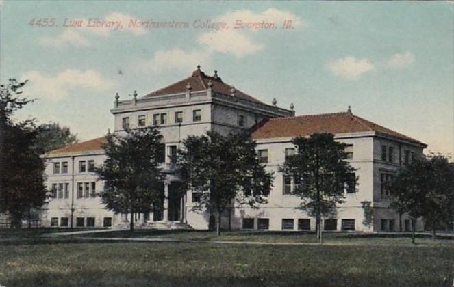 Illinois Evanston Lunt Library Northwestern College