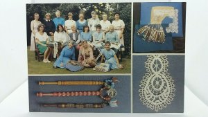 Vintage Postcard Multiview La Zouch Lace Guild Leicestershire 1980s