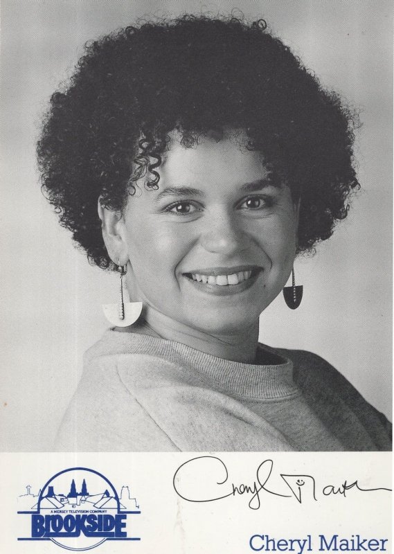 Cheryl Maiker Printed Signed Brookside Vintage Cast Card Photo