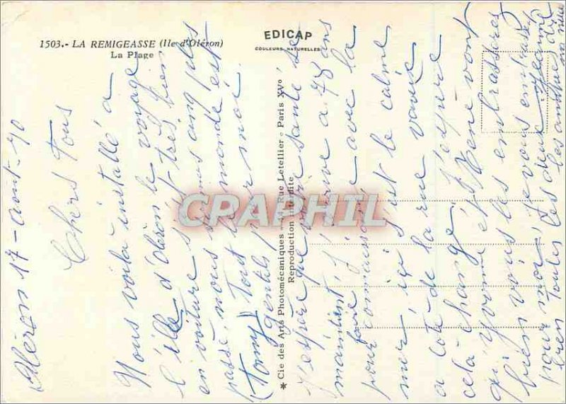 'Modern Postcard The Remigeasse (Ile d''Oleron) The Beach'