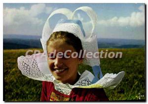 Postcard Modern Fouesnant Girl In Costume