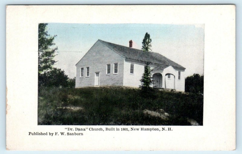 NEW HAMPTON, NH New Hampshire ~ DR DANA CHURCH c1910s Belknap County Postcard