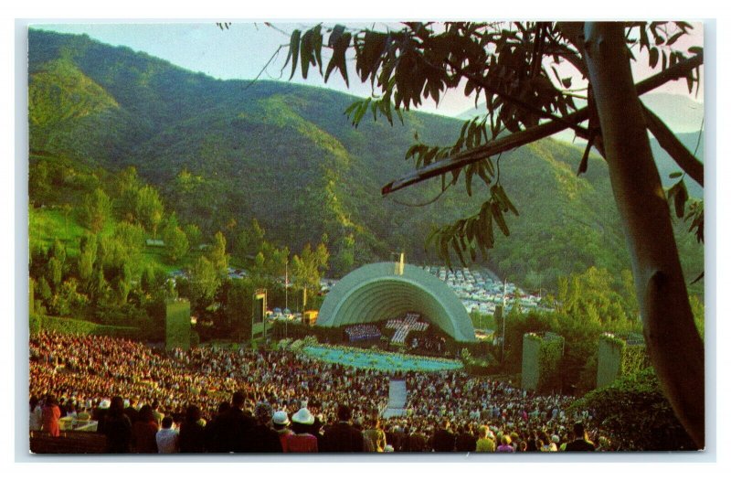 Postcard The Hollywood Bowl, CA natural amphitheater B55