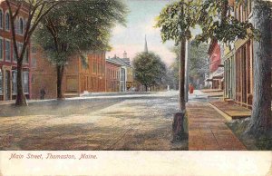 Main Street Thomaston Maine 1905c postcard