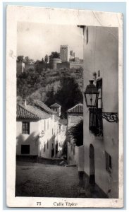 Marbella Andalusia Spain Postcard Calle Tipica c1950's Vintage RPPC Photo